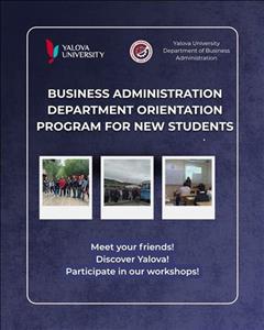 Business Administration Department New Student Orientation Program to Be Held