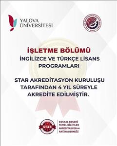 İşletme Bölümü STAR Akreditasyon Tarafından 4 Yıl Süreyle Akredite Edildi